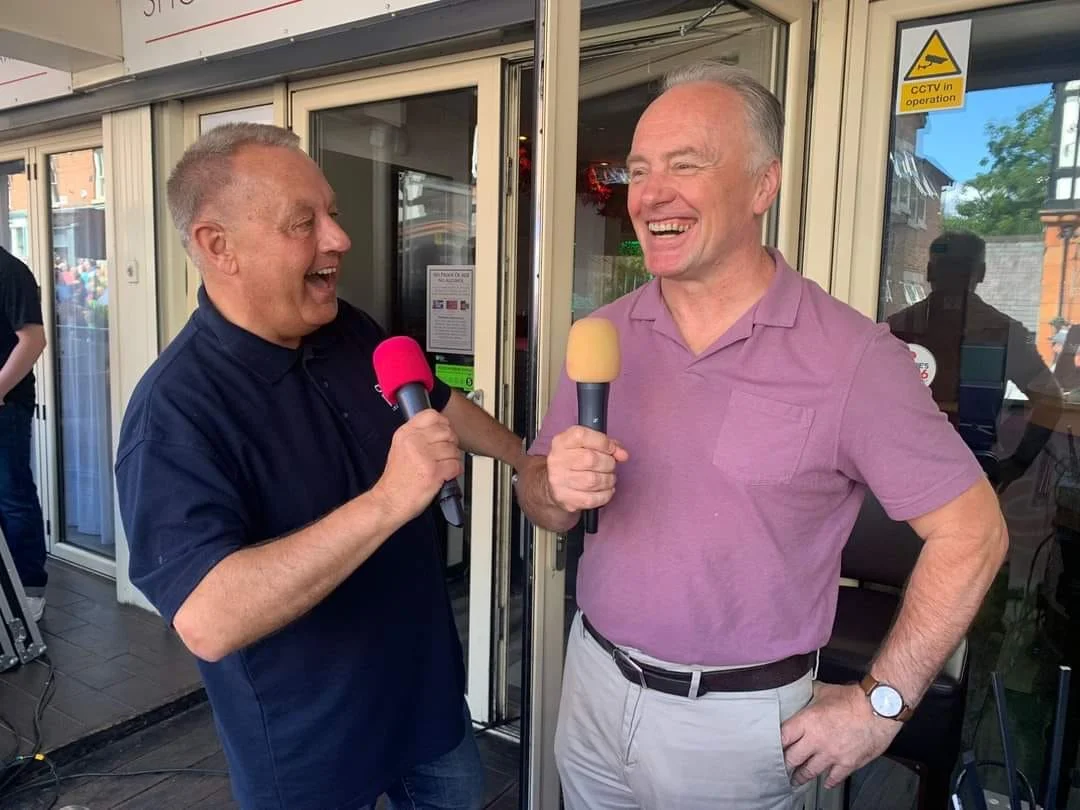 Former Top Gear Presenter Steve Berry and Ian James provided live commentary for the parade