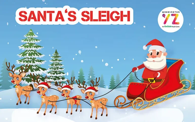 Santa Sleigh 2025 with Warrington Youth Zone and MIX56