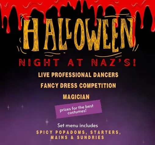 Halloween Curry Night at Naz’s Spice Lounge