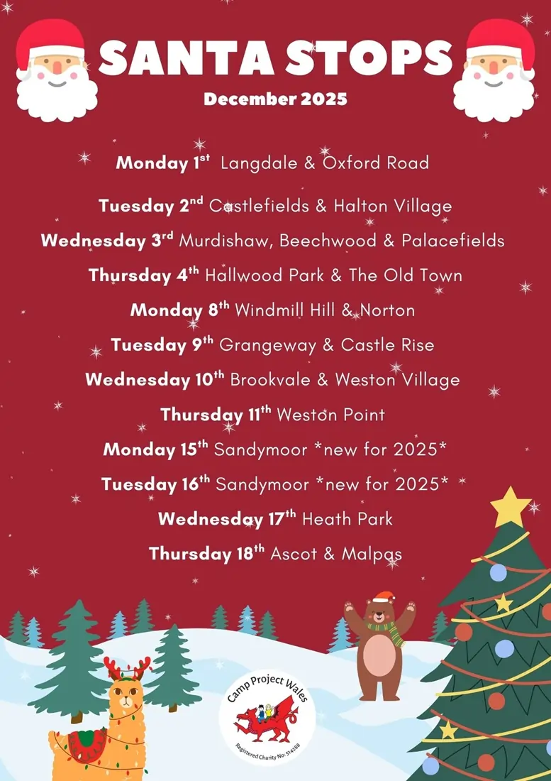 Runcorn Santa 2025 with MIX56