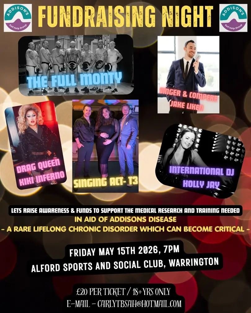 alford sports club fundraising night in warrington for finnley and addisons disease