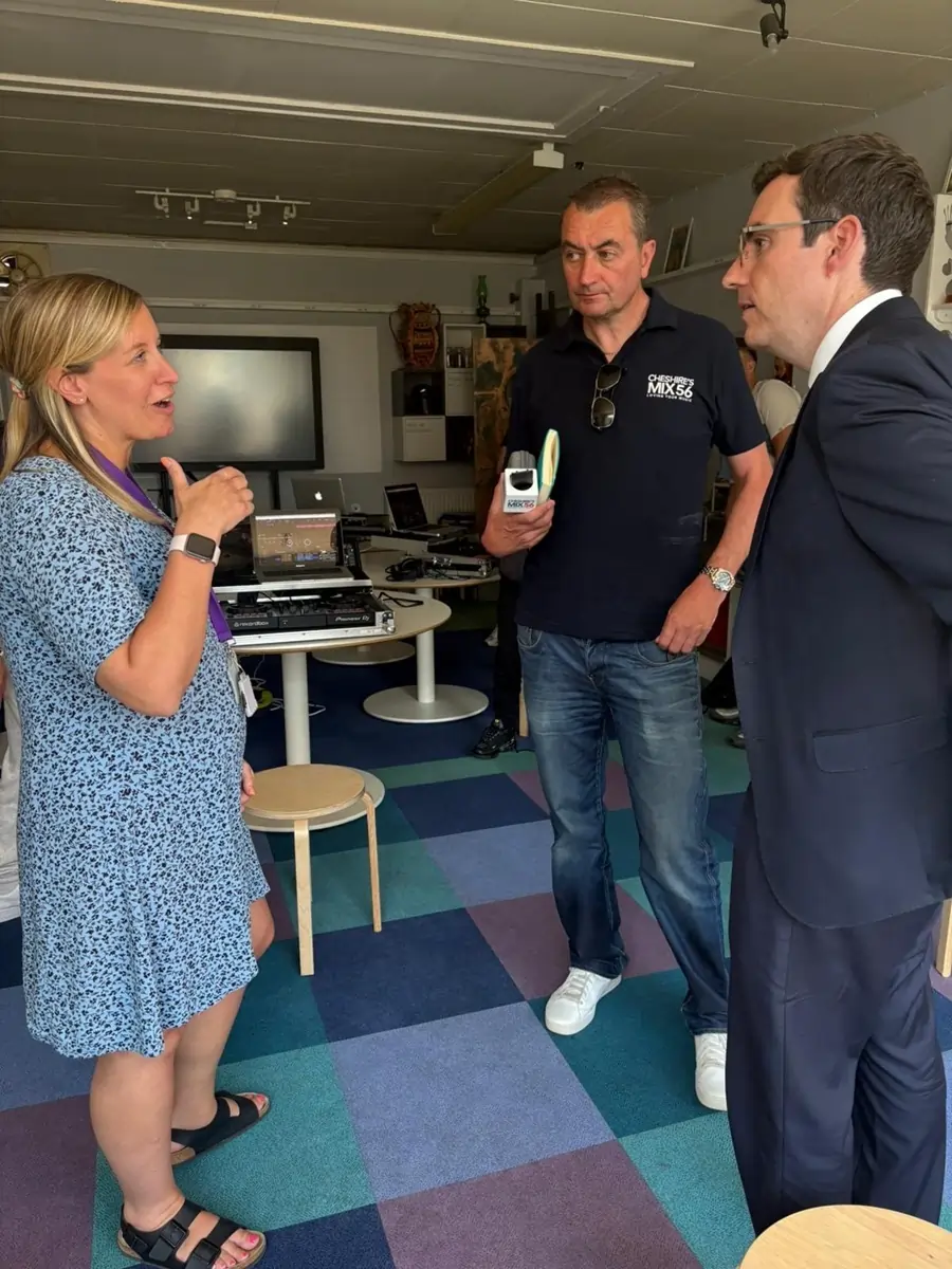 Dan Price Crime and police commissioner cheshire meets paul smith from Cheshire's MIX56