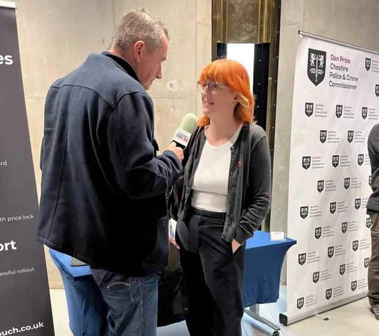 Charlotte Nichols Warrington North MP with MIX56