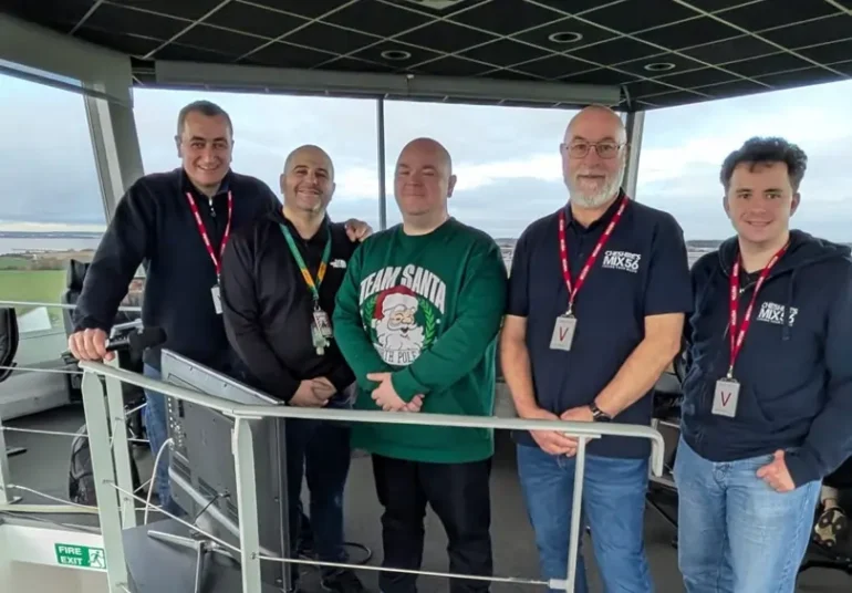 liverpool john lennon airport santa arrival MIX56