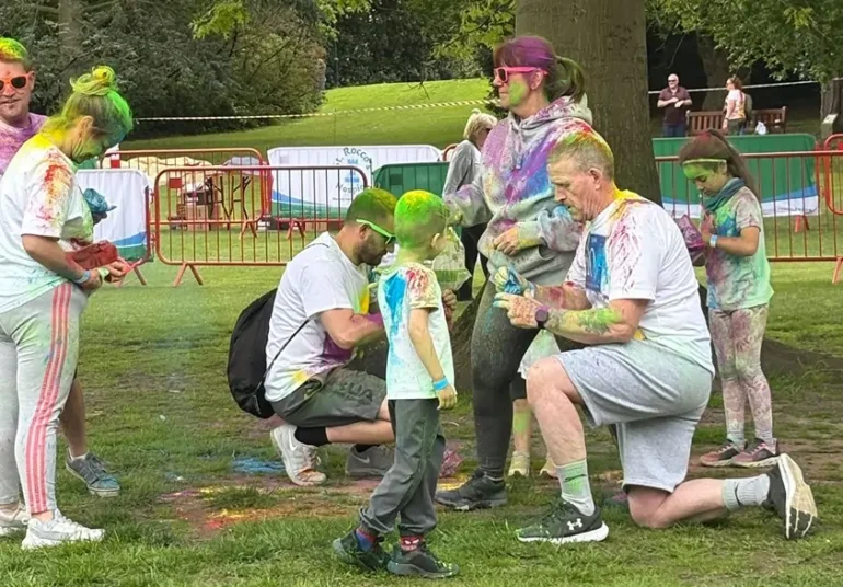 family fun at st roccos colour run raises over £20K for the chartiy
