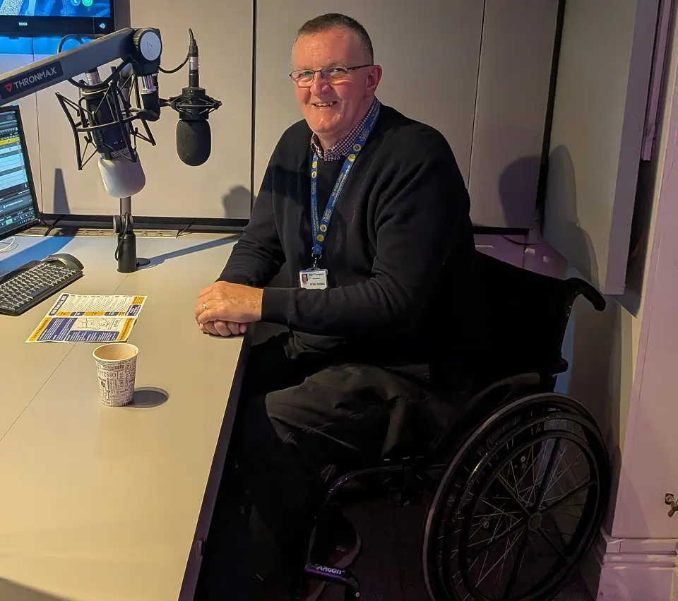 Warrington Disability Partnership on MIX56.  Dave Thompson MBE chief executive
