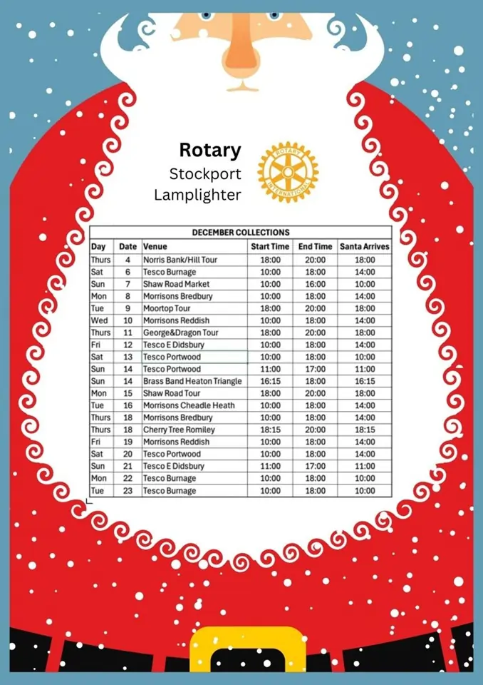 Rotary Lamplighter Stockport Santa MIX56