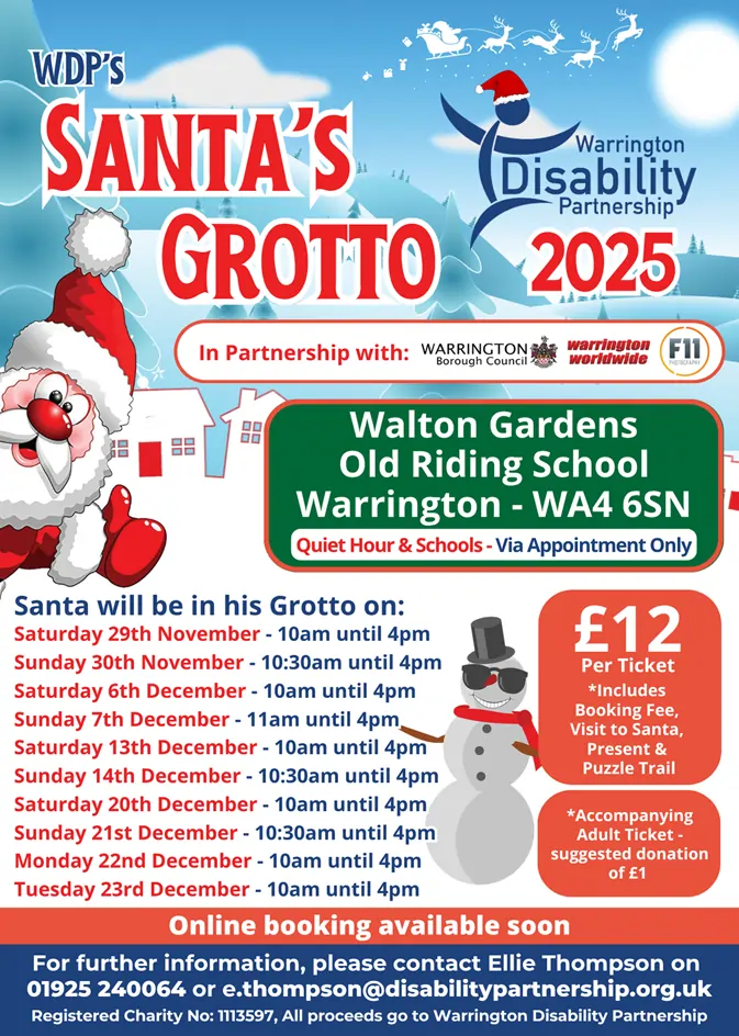 Warrington Disability Partnership Santa with MIX56