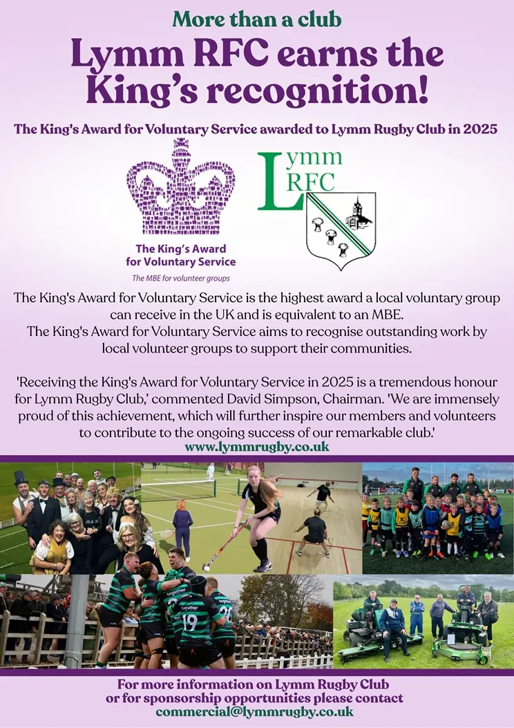 Lymm Rugby Club Kings Award MIX56