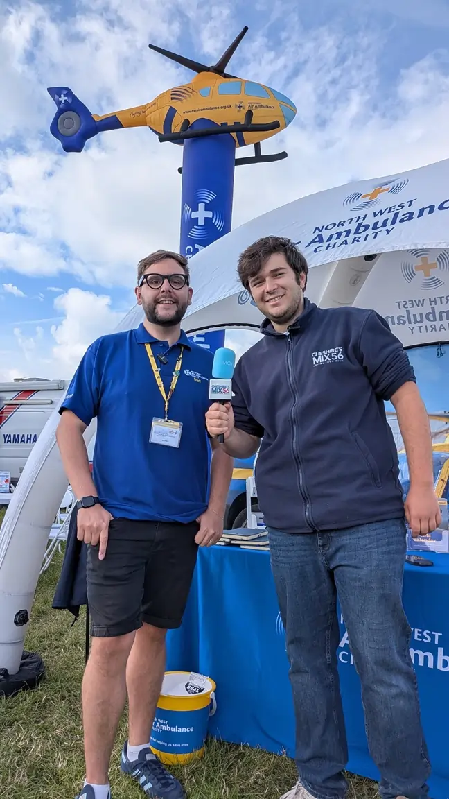 Stefan chats to Danny from the North West Air Ambulance
