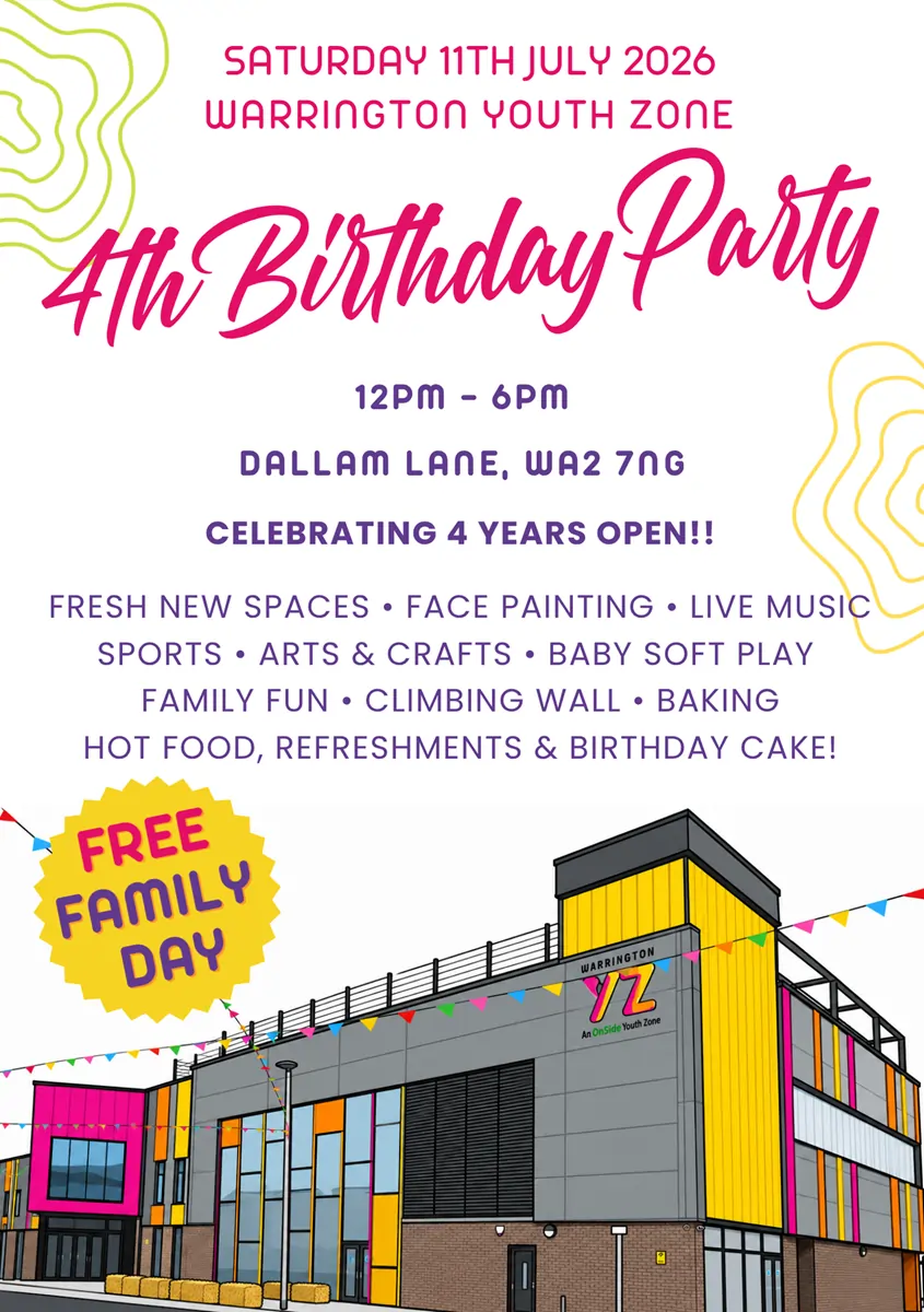 warrington youth zone 4th birthday MIX56