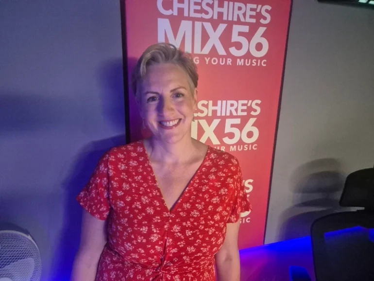 the stamp lady of cheshire joins phil in the morning MIX56 radio