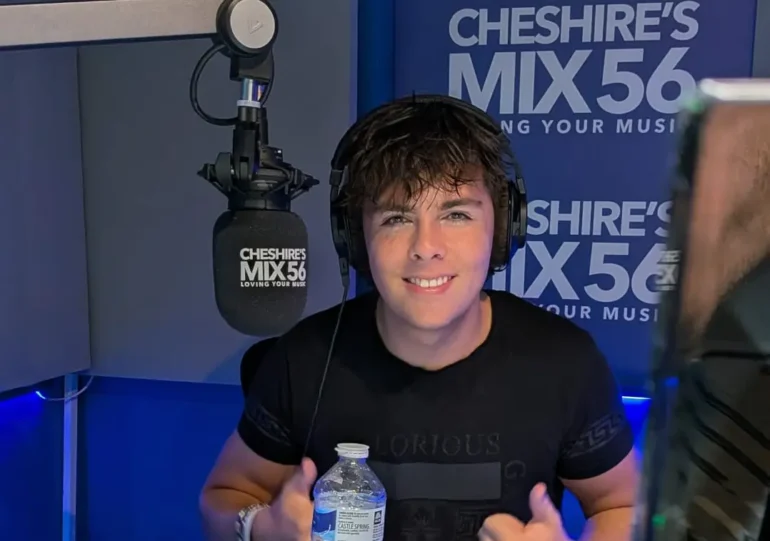 luca toolan actor joins MIX56 cheshire breakfast show radio MIX56