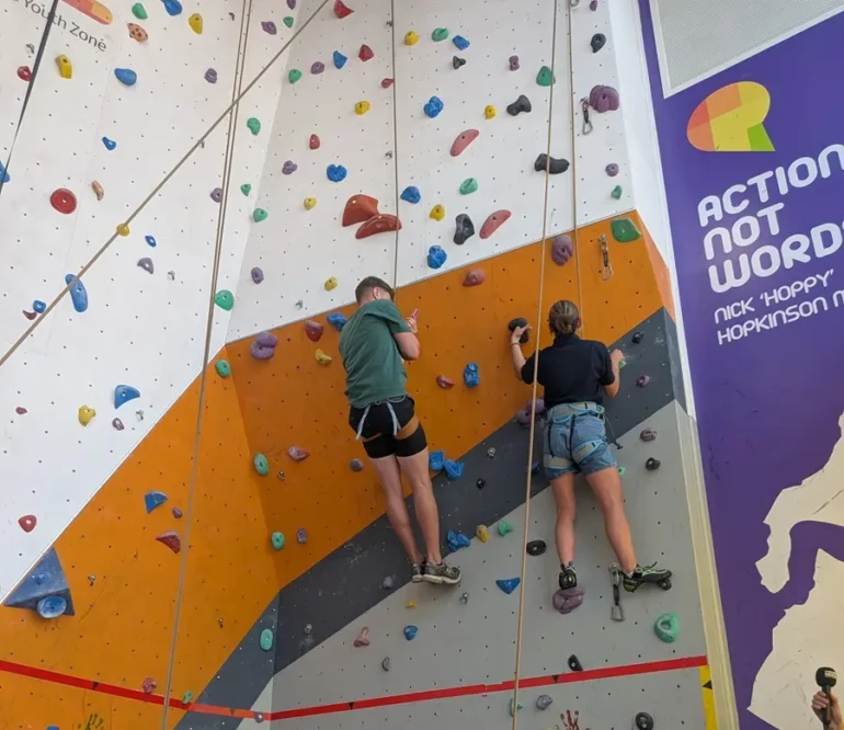 hoppy zone at warrington youth zone, indoor climbing MIX56