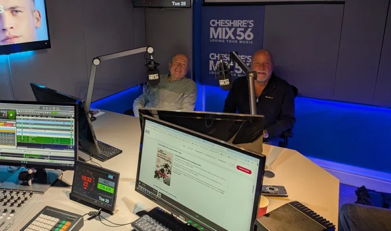 Peter Collins MBE and Rod Davies from Lymm Heritage Centre MIX56