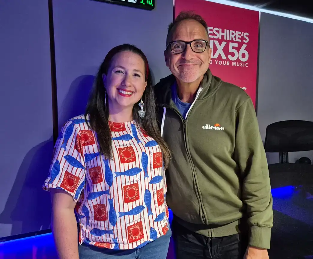 frankie dunn masterchef with Phil on MIX56 radio