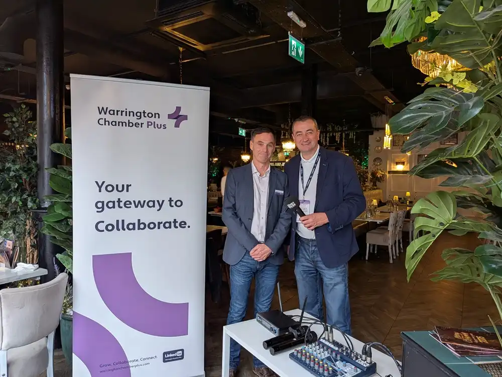 stephen fitzsimons warrington chamber plus Chief Executive MIX56