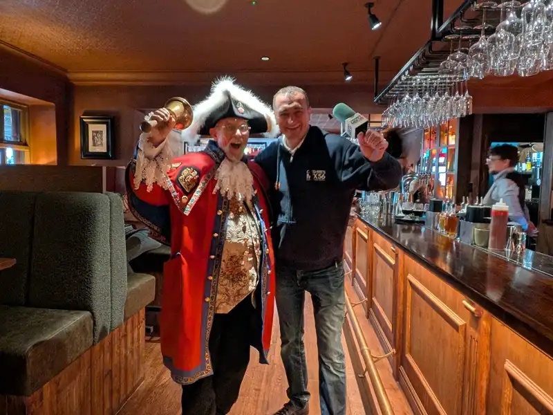 chris whyman from canada town crier championships chester 2026 MIX56