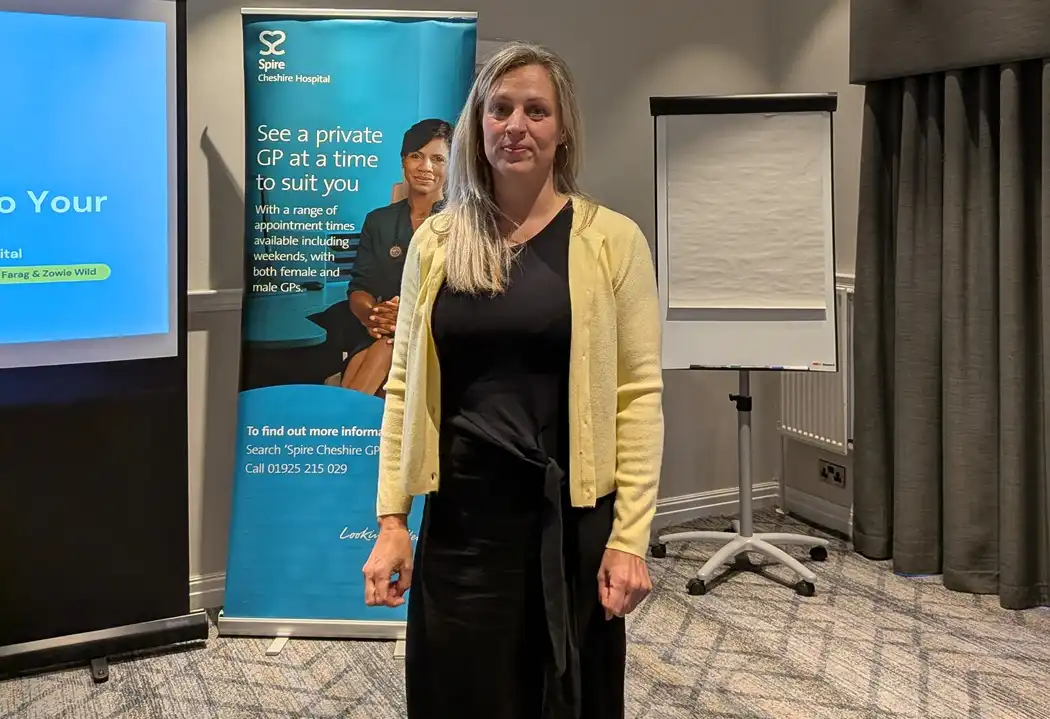 dietitian Zowie Wild from Spire Cheshire Hospital