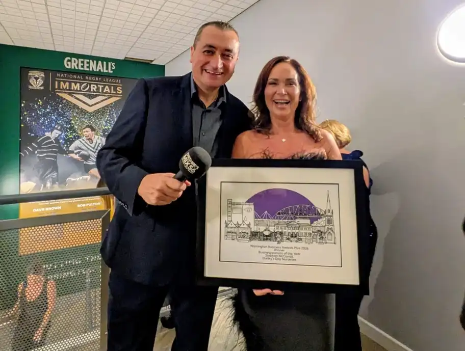 siobhan mccarroll from Dunkys Day Nurseries Warrington businesswoman of the year MIX56