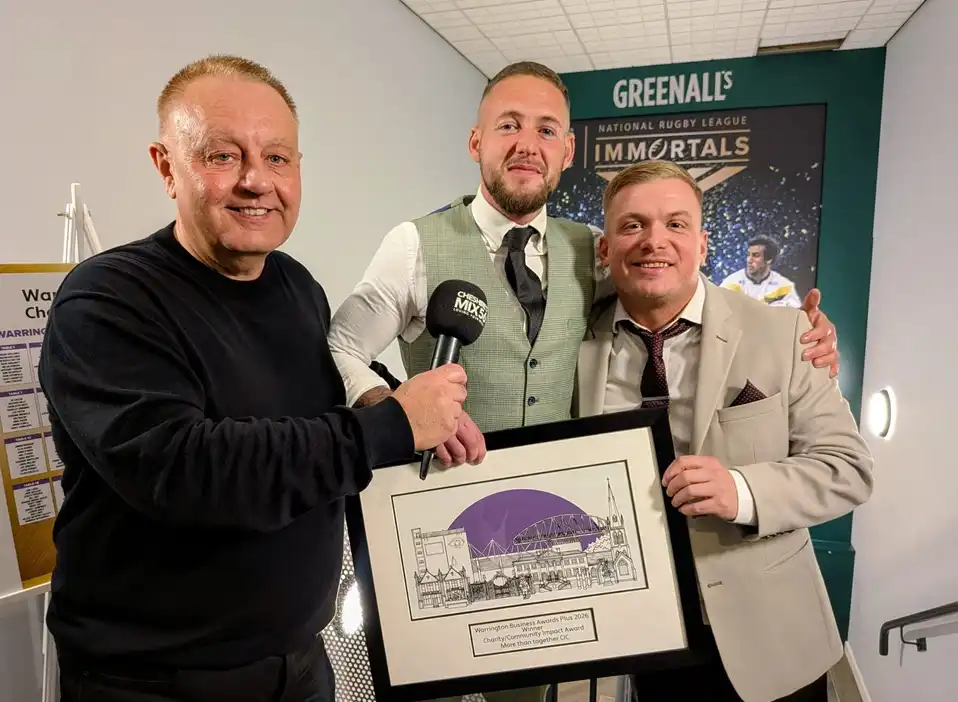 nathan savage and ian webb more than together, charity of the year 2026 MIX56 chamber awards