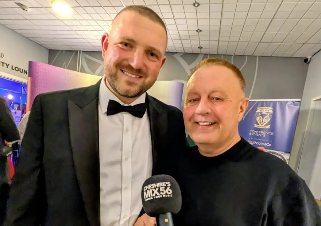 andrew unsworth wire cranes businessman of the year 2026 with Ian from MIX56