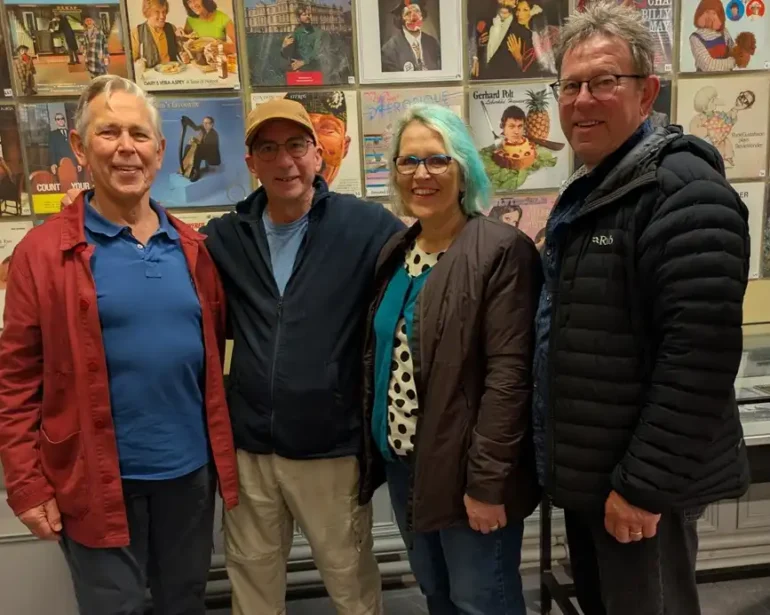steve goldman with visitors at chester grosvenor museum